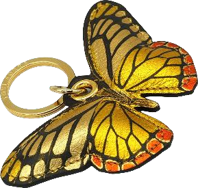 Butterfly charm with embedded chip