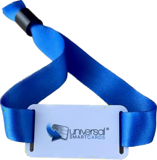 Branded event wristband with contactless chip