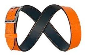 Orange double-wrap contactless strap